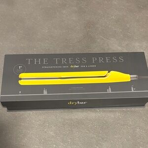 Drybar The Tress Press Yellow Straightening Iron 1 in plates BRAND NEW